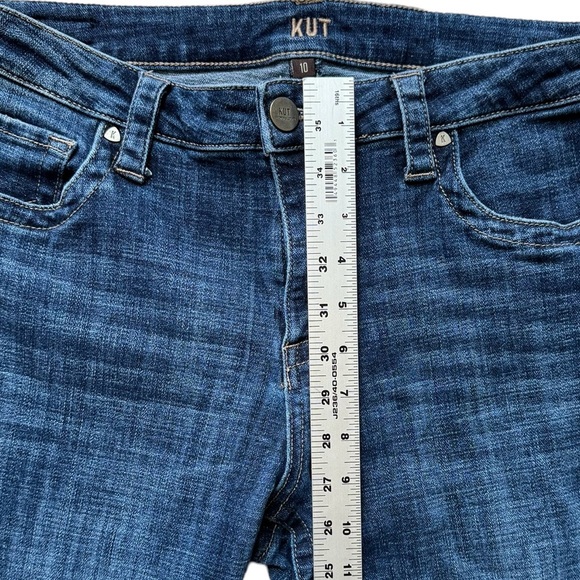 KUT From The Kloth Blue‎ Mid Rise Straight Leg Denim Jeans | Women’s Size 10 - Picture 9 of 12